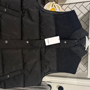 Target Black Quilted Vest